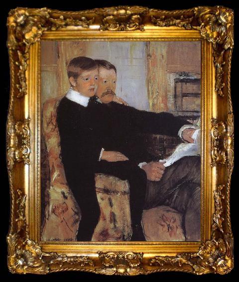 framed  Mary Cassatt Alexander and his son Robert, ta009-2